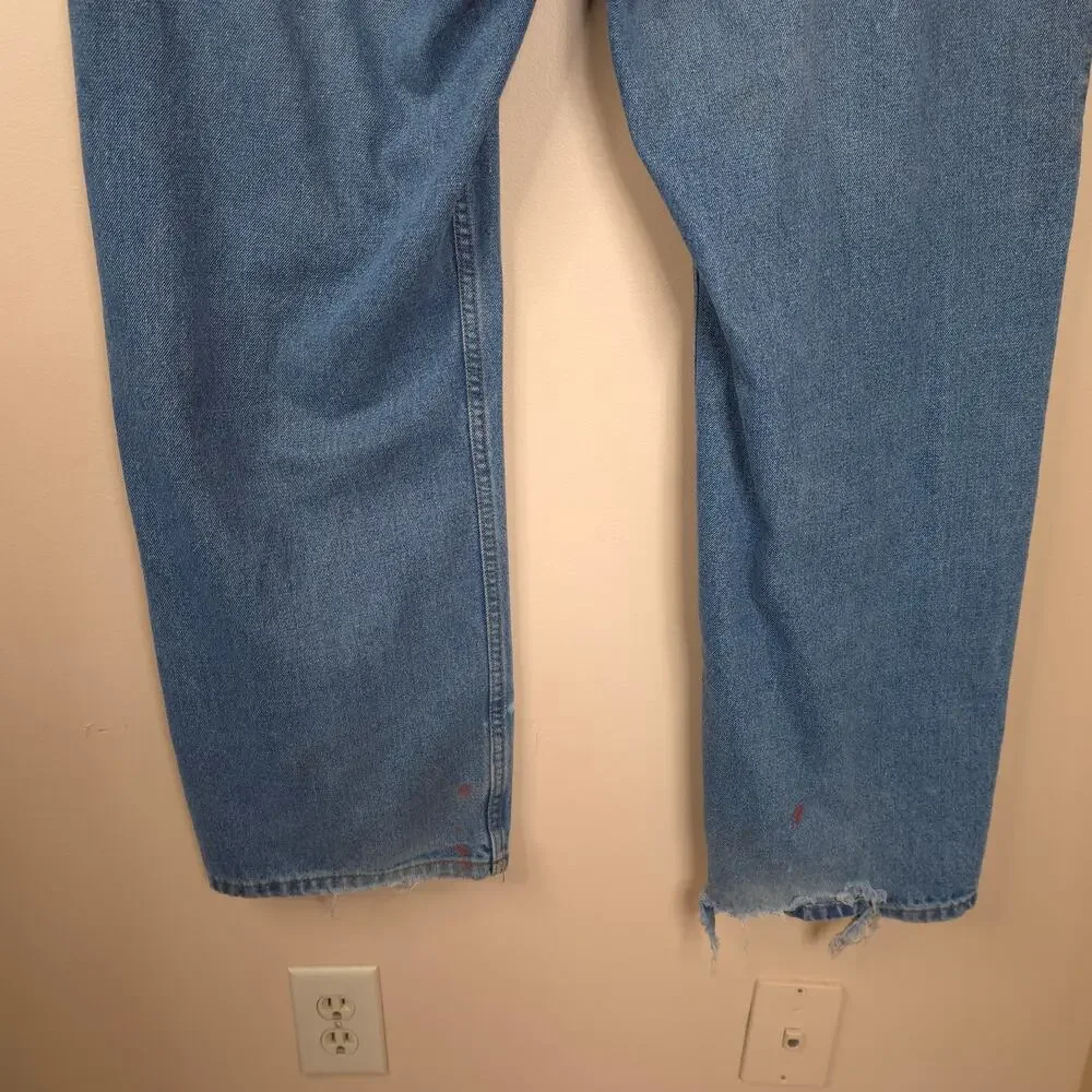 Big Creek Clothing Relaxed Fit 100% Cotton Straight Leg Jeans Size 44x32